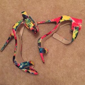 Just Fab Multi-Colored High Heel Sandal “Danae”
